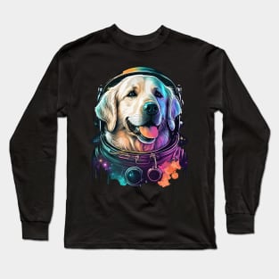 Golden retriever space traveller Long Sleeve T-Shirt